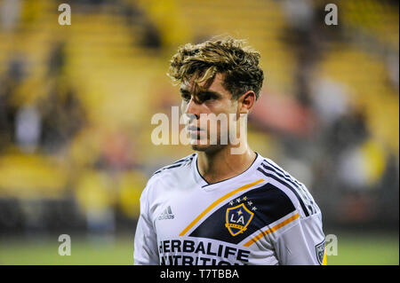 Ohio, Stati Uniti d'America. 08 Maggio, 2019. Los Angeles Galaxy centrocampista Emil Cuello (27) dopo la partita tra Los Angeles Galaxy e Columbus Crew SC a MAPFRE Stadium, in Columbus OH. Obbligatorio Photo credit: Dorn Byg/Cal Sport Media. Los Angeles Galaxy 1 - Columbus Crew SC 3 Credito: Cal Sport Media/Alamy Live News Foto Stock