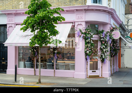 Peggy porschen cake shop esterno. Kings Road, a Chelsea, Londra, Inghilterra Foto Stock