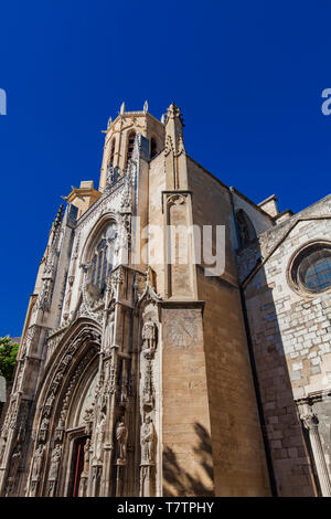 Vista in Paroisse Cathedrale Saint Sauveur Aix-en-Provence in Francia Foto Stock