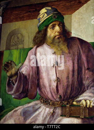 Aristotele (384-322 a.C.) da Justus van Gent 1435 - 1500 Anversa Sud Netherlandish belga fiamminga, ( Aristotele (384-322 bc): greco, filosofo e scienziato di antica Grecia ) Foto Stock