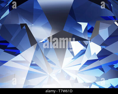 Vista ravvicinata di diamante blu Foto Stock