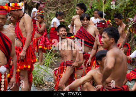 Hapao festival del riso,Banuae,Filippine Foto Stock