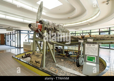 Navy Tipo 0 vettore fighter, Chiran Museo di pace per i piloti Kamikaze, Minami città di Kyushu, Prefettura di Kagoshima, Giappone Foto Stock
