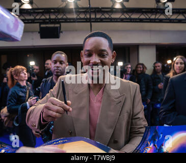 Parigi, Francia. Il 8 maggio 2019. Will Smith, Parigi. Premiere di Aladdin, Il Grand Rex. Foto Stock