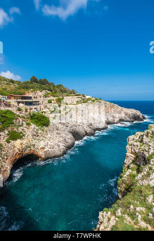 L'Italia, Puglia, Salento Gagliano del Capo, Ciolo canyon Foto Stock