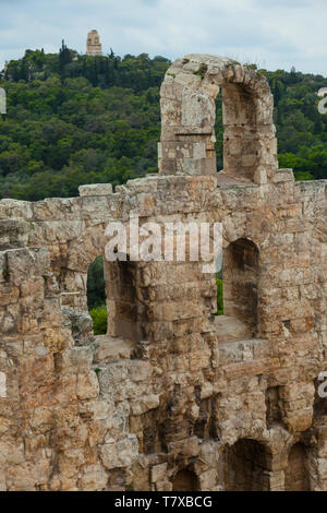 Odeón o Teatro de Herodes Atico. Acrópolis. Atenas, Grecia Foto Stock