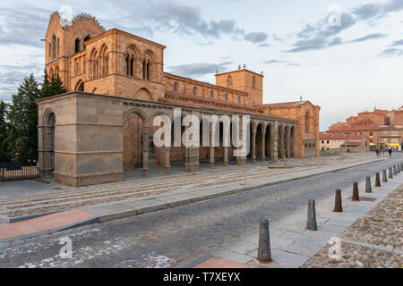 Basilica di Saint Vincent in Avila, Castilla y Leon Spagna, Foto Stock