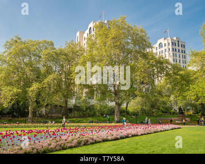 Victoria Embankment Gardens, Londra, Regno Unito. Foto Stock