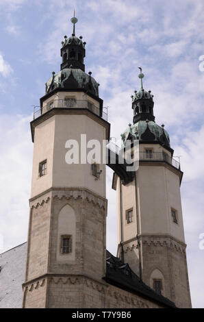 Marktkirche Unser Lieben Frauen, Halle, Sachsen-Anhalt, Deutschland Foto Stock