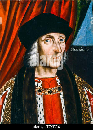 Enrico VII d'Inghilterra, (1457-1509), Re d'Inghilterra (1485-1509), dipinto ritratto, prima del 1626 Foto Stock