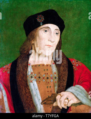 Enrico VII d'Inghilterra (1457-1509), Re d'Inghilterra (1485-1509), pittura ritratto, 16th ° secolo Foto Stock