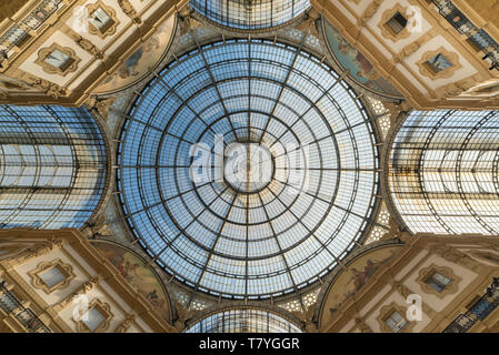 Architettura interni dettaglio di Milano Galleria Vittorio Emanuele - Italia Foto Stock