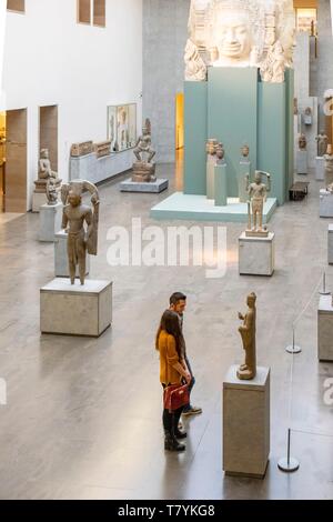 Francia, Parigi, Museo Nazionale delle Arti asiatiche Guimet MNAAG abbreviata, Khmer Hall, Angkor Foto Stock