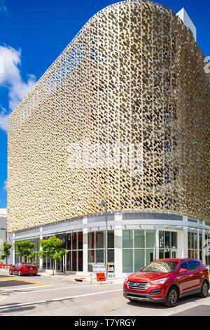 Stati Uniti, Florida, Miami Design District, vista città Garage Foto Stock