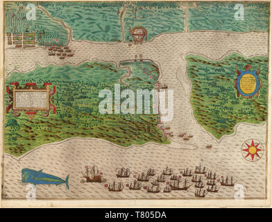 Francis Drake West Indian Voyage, Sant'Agostino, 1586 Foto Stock