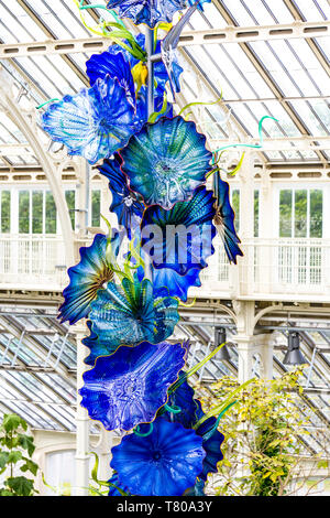 4 Maggio 2019 - Dale Chihuly sculture di vetro come parte della mostra temporanea a Kew Gardens, Londra Foto Stock