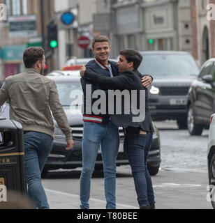 Brentwood Essex 9 maggio 2019 riprese di l'ultimo episodio del solo modo è Essex TOWIE in Brentwood High Street Credit Ian Davidson/Alamy Live News Foto Stock