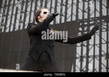 Milano, 8 maggio. Ghost esegue live @ Ippodromo snai del galoppo, Milano. Tour Worldwired Foto Stock