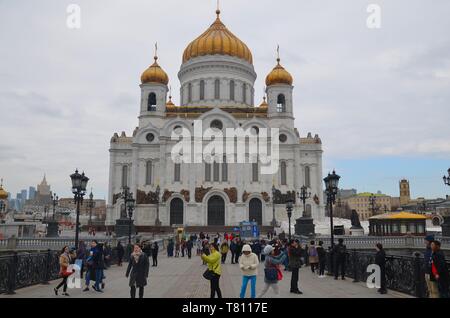 Moskau, Hauptstadt der russischen Föderation: die Erlöserkathedrale Foto Stock