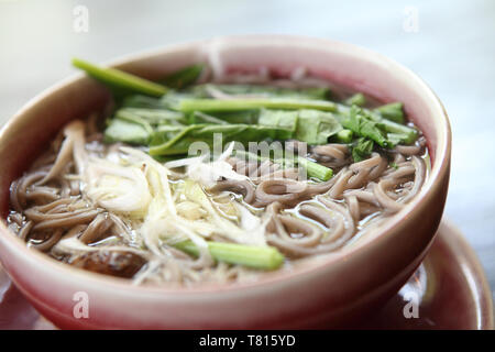 Soba noodle Foto Stock