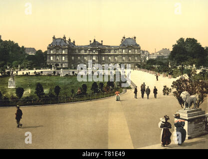 Il Palazzo del Lussemburgo, Parigi, Francia, circa 1900 Foto Stock
