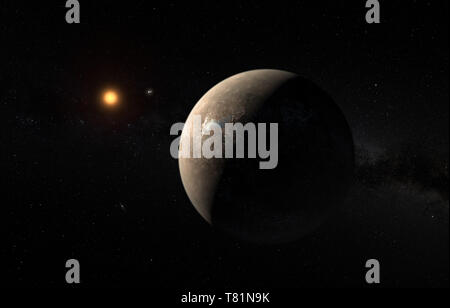 Proxima Centauri b, artista concetto Foto Stock