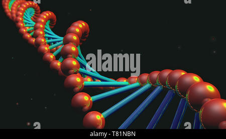 DNA, illustrazione Foto Stock