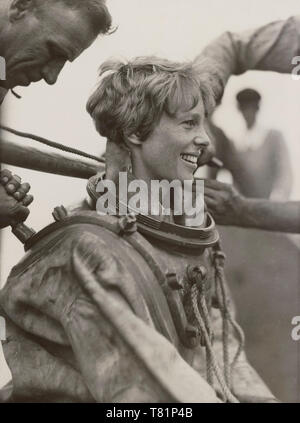 Amelia Earhart, American aviatrice Foto Stock