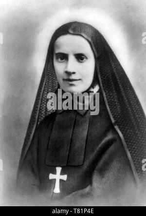 Madre Cabrini, Italiano- Missionario Americano sorella e San Foto Stock