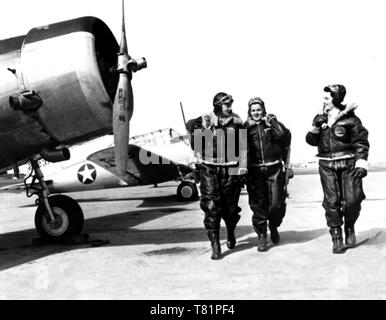 Durante la Seconda guerra mondiale, le donne di servizio militare di piloti Foto Stock