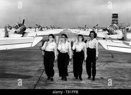 Durante la Seconda guerra mondiale, le donne di servizio militare di piloti Foto Stock