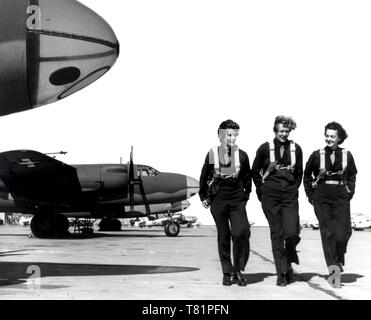 Durante la Seconda guerra mondiale, le donne di servizio militare di piloti Foto Stock