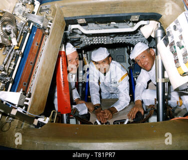 Apollo 11 astronauti, test di temporizzazione, 1969 Foto Stock