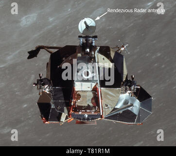 Apollo 11, Modulo Lunare ascesa, 1969 Foto Stock