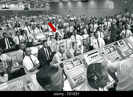 Apollo 11, Launch Control Center, JoAnn Morgan, 1969 Foto Stock