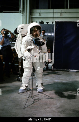 Apollo 11, Neil Armstrong EVA Formazione, 1969 Foto Stock