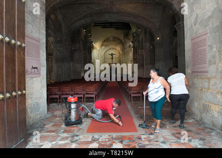 I filtri sono in presso La Catedral de la Virgen María de la Inmaculada Concepción de La Habana Città Vecchia Havana-Havana il capitale di Cuba, una città in Foto Stock