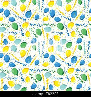 Seamless pattern bambino con mostri illustrazione vettoriale. Illustrazione Vettoriale