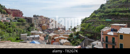 Ansichten von Riomaggiore Foto Stock