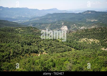 Francia, Drome, Vercors, Diois, Saillans, riserva naturale di Grand Barry Foto Stock