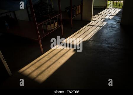 Papua Nuova Guinea, Golfo di Papua, Capitale Nazionale di Port Moresby, città di Bomana prigione, divisione femminile, all'interno di una cella Foto Stock