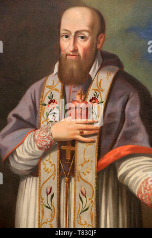 Saint-François de vendite. Eglise Saint-Gervais et Saint-Protais. Saint-Gervais-les-Bains. Foto Stock