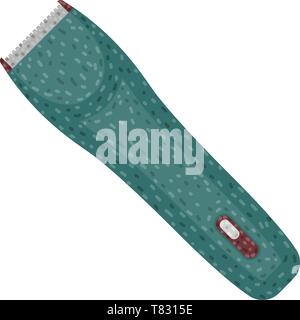 Regolacapelli vettore icona piatta su sfondo bianco Illustrazione Vettoriale