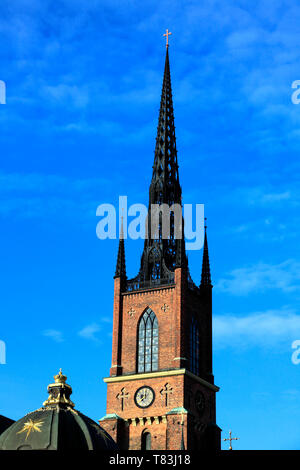 La chiesa Riddarholmskyrkan, Riddarholmen area della città di Stoccolma, Svezia, Europa Foto Stock