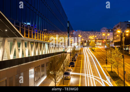 Germania, Essen, centro città, Segerothstrasse, centro commerciale piazza Limbecker Platz, Funke Mediengruppe, Foto Stock