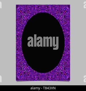 Viola giungla astratta ornati in bordo di pagina di sfondo del modello Illustrazione Vettoriale