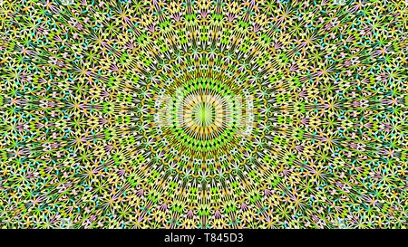 Abstract colorato caleidoscopio botanico mandala sfondo pattern Illustrazione Vettoriale