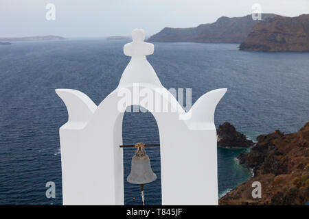 Pueblo de Oia, Isla de Santorini, Grecia Foto Stock