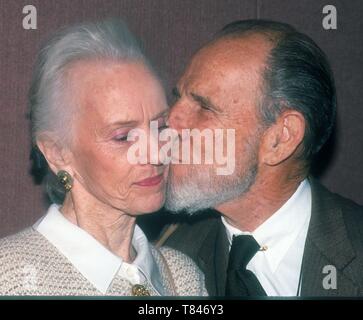 Jessica Tandy e Hume Cronyn 1990 foto da John Barrett/PHOTOlink.net Foto Stock