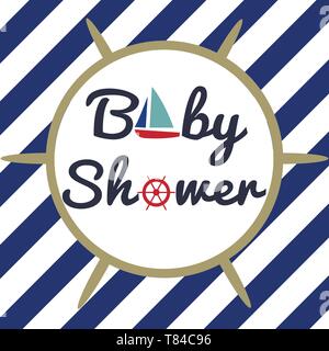 Baby doccia design invito Illustrazione Vettoriale